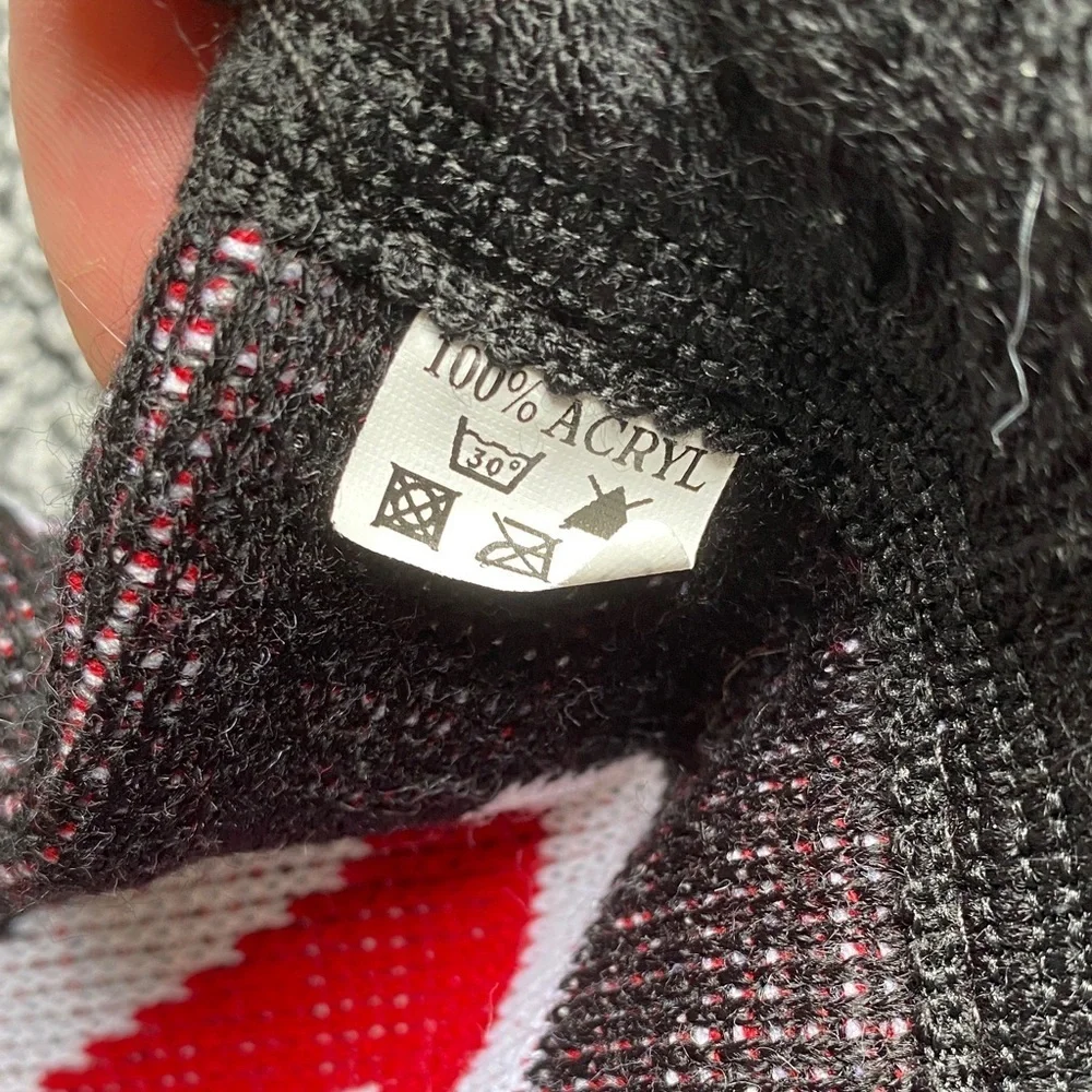Wesleyan Red and Black Scarf